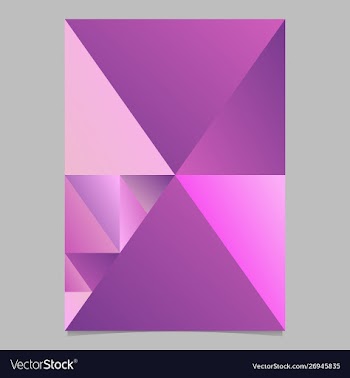 Gradient minimal abstract triangle mosaic page vector image