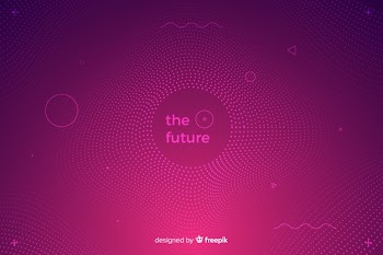 Gradient particles background Free Vector
