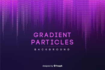 Gradient particles background Free Vector