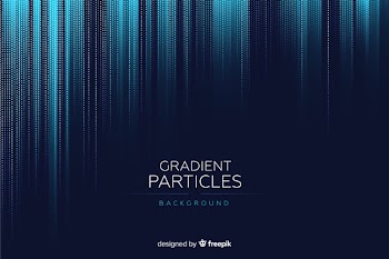 Gradient particles background Free Vector