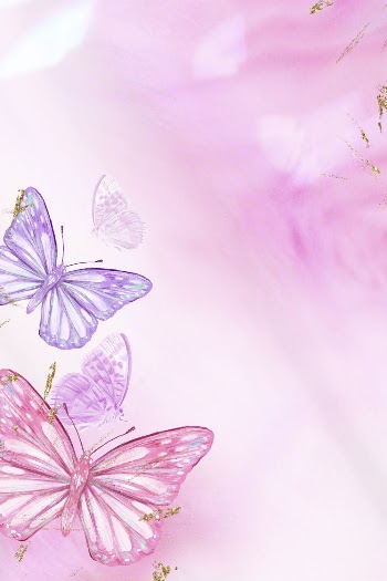 Gradient pink background, aesthetic butterfly | Free Photo - rawpixel