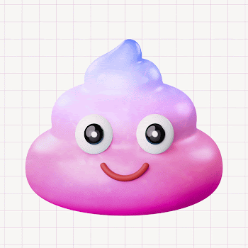 Gradient pink poop, 3D rendering | Free Photo - rawpixel