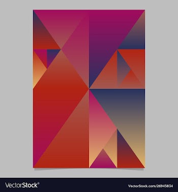 Gradient polygonal minimal geometrical triangle vector image
