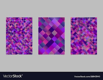 Gradient square brochure template collection vector image
