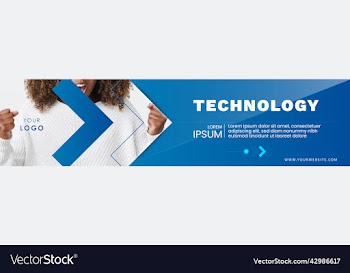 gradient texture technology linkedin banner free v