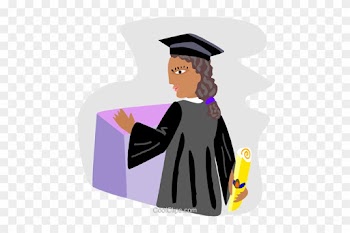 Graduate At The Podium, Valedictorian Royalty Free - Valedictorian Clipart