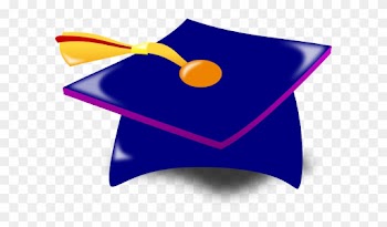 Graduate Cap Blue Vector Online Royalty Free Clipart - Graduation Cap Clip Art