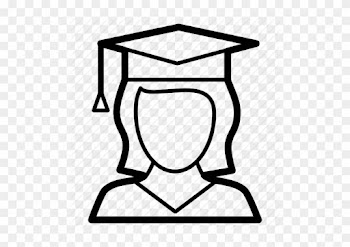 Graduate Drawing Student Clip Art Black And White - Student