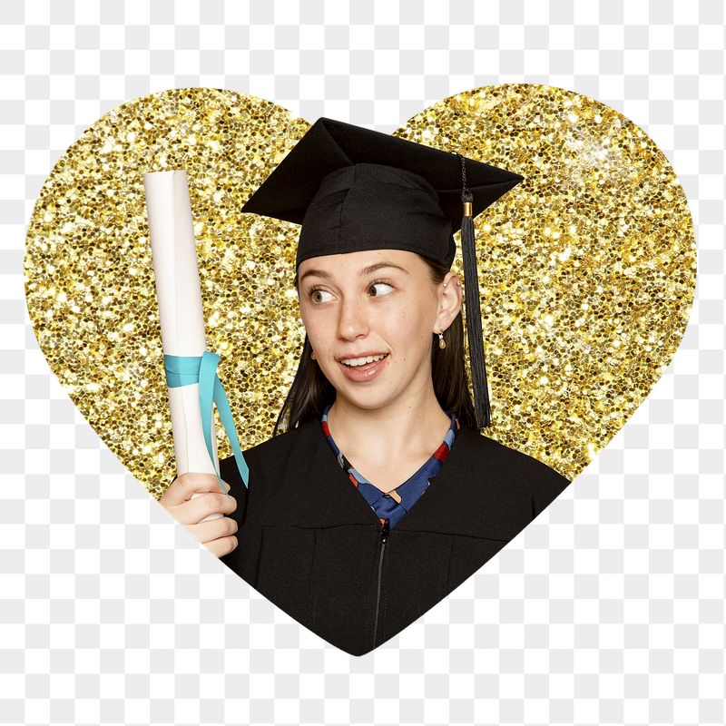 Graduate woman png badge sticker, | Free PNG - rawpixel
