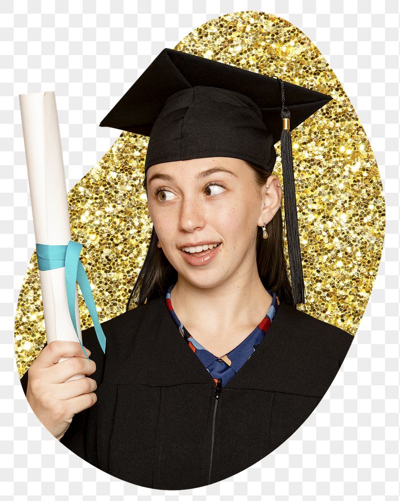 Graduate woman png sticker, eucation, | Free PNG - rawpixel
