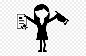 Graduate Woman With Cap And Diploma In Hands Free Icon - Diploma Icon