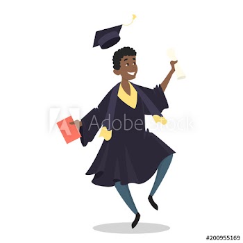 Graduated students set