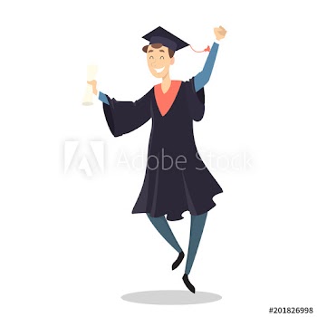 Graduated students set