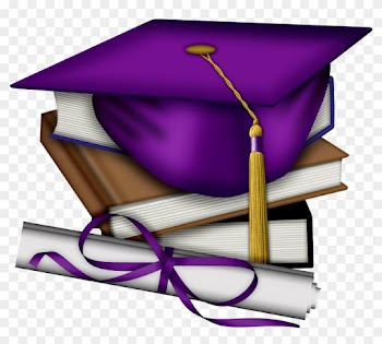Graduation Border Png Bac Clipart Free Clip Art Images - Purple And Gold Graduation Hat