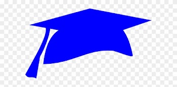 Graduation Cap Clip Art - Blue Graduation Cap Clipart