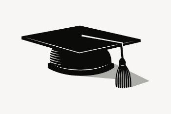 Graduation cap clipart, object illustration | Free Vector - rawpixel