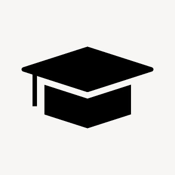Graduation cap, education icon, flat | Free Icons - rawpixel