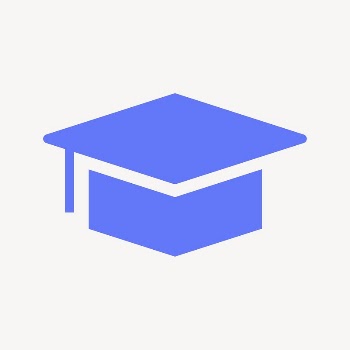 Graduation cap, education icon, flat | Free Icons - rawpixel