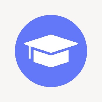 Graduation cap, education icon, flat | Free Icons - rawpixel