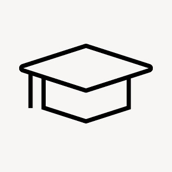 Graduation cap, education line icon, | Free Icons - rawpixel