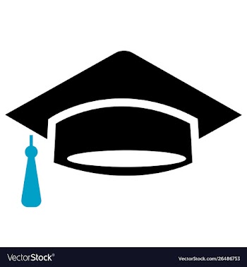 Graduation cap icon vector image