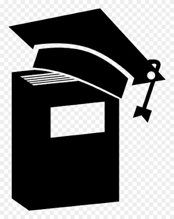 Graduation Cap On A Book In Vertical Position Comments - Vetor Chapeu De Formatura