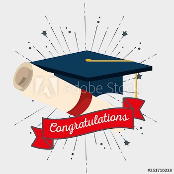 graduation cap with ribbon to congratulation event