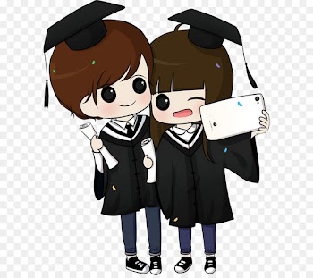 Graduation ceremony Cartoon Illustration - People graduation season 