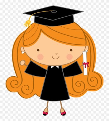 Graduation Ceremony Drawing School Clip Art Graduate - Graduation Girl Cartoon Png