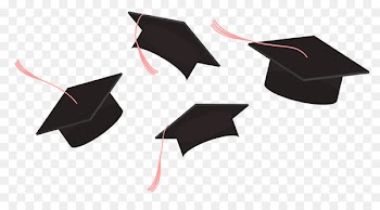Graduation ceremony Poster Icon - Throwing cap 