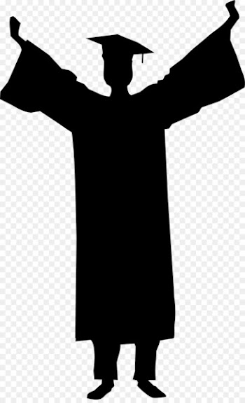 Graduation ceremony Silhouette Student Clip art - Students Silhouette Graduation Season 