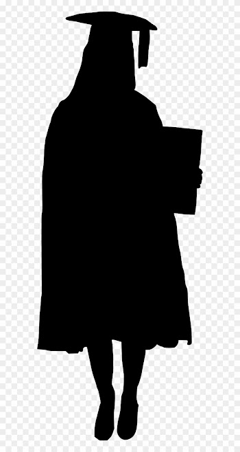 Graduation Ceremony Square Academic Cap Clip Art - Graduation Silhouette Png