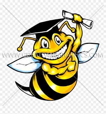 Graduation Clip Art Bees,search Cliparts Images - Graduation Clip Art Bees