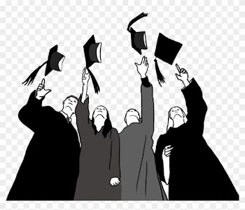 Graduation Clipart - Black And White Graduation
