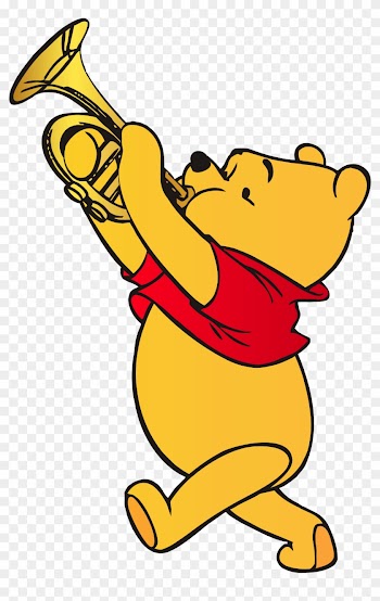 Graduation Clipart Pooh - Winnie Pooh Trumpet