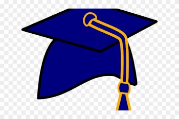 Graduation Clipart Purple - Graduation Blue Hat Clipart