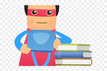 Graduation Clipart Superhero - Free Clipart Superheroes Reading