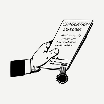 Graduation diploma  drawing, vintage | Free PSD - rawpixel