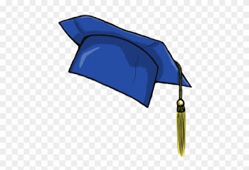 Graduation Hat Flying Graduation Caps Clip Art Graduation - Blue Graduation Cap Clipart
