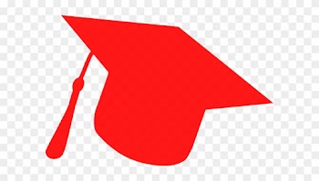 Graduation Hat Silhouette Red Clip Art - Red Graduation Cap Clipart