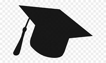 Graduation Hat Silhouette Red - Graduation Cap Royalty Free