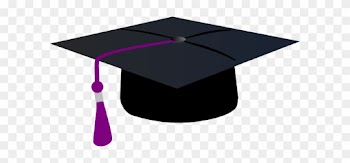 Graduation Hat With Purple Tassle Clip Art At Clipart - Graduation Cap Clip Art