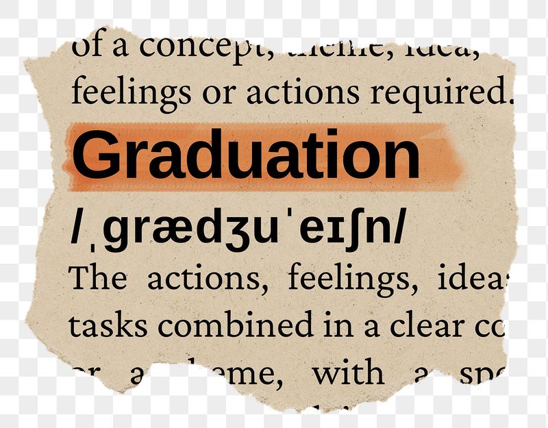 Graduation png word sticker, torn | Free PNG - rawpixel