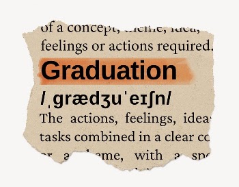 Graduation ripped dictionary, editable word | Free PSD - rawpixel