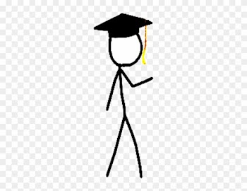 Graduation Stick Figure