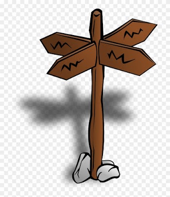 Graduation Symbols Image - Cross Roads Sign