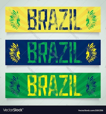 Graffiti banner - Brazil vector image