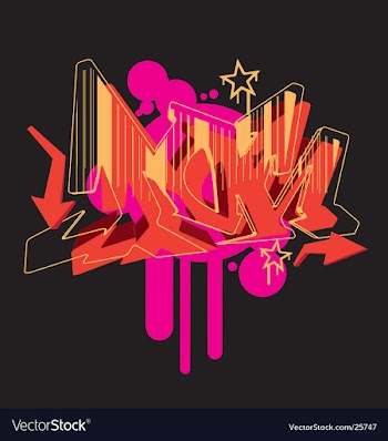Graffiti graphic vector image