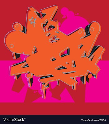Graffiti graphic vector image