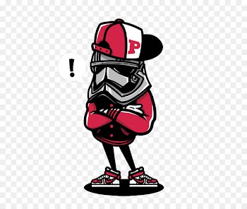 Graffiti Illustration - European and American Graffiti People 